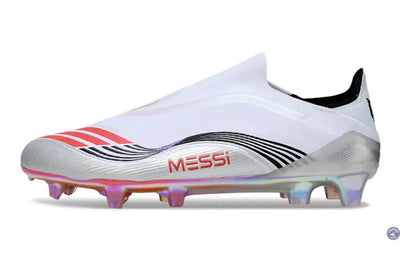 F50 Elite Laceless FG - Messi Prestig10 - Blanc/Noir/Rouge