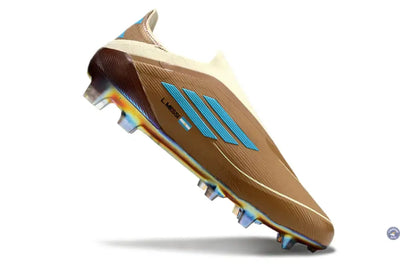 F50 Elite Laceless FG Messi X Bad Bunny Elite FG - Cardboard/Blanc/Turquoise ÉDITION LIMITÉE