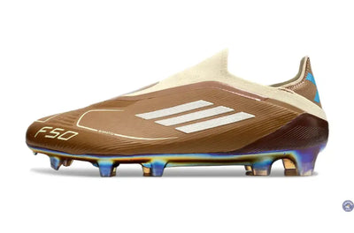 F50 Elite Laceless FG Messi X Bad Bunny Elite FG - Cardboard/Blanc/Turquoise ÉDITION LIMITÉE