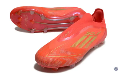F50 Elite Laceless FG Mo Salah - Rouge/Or