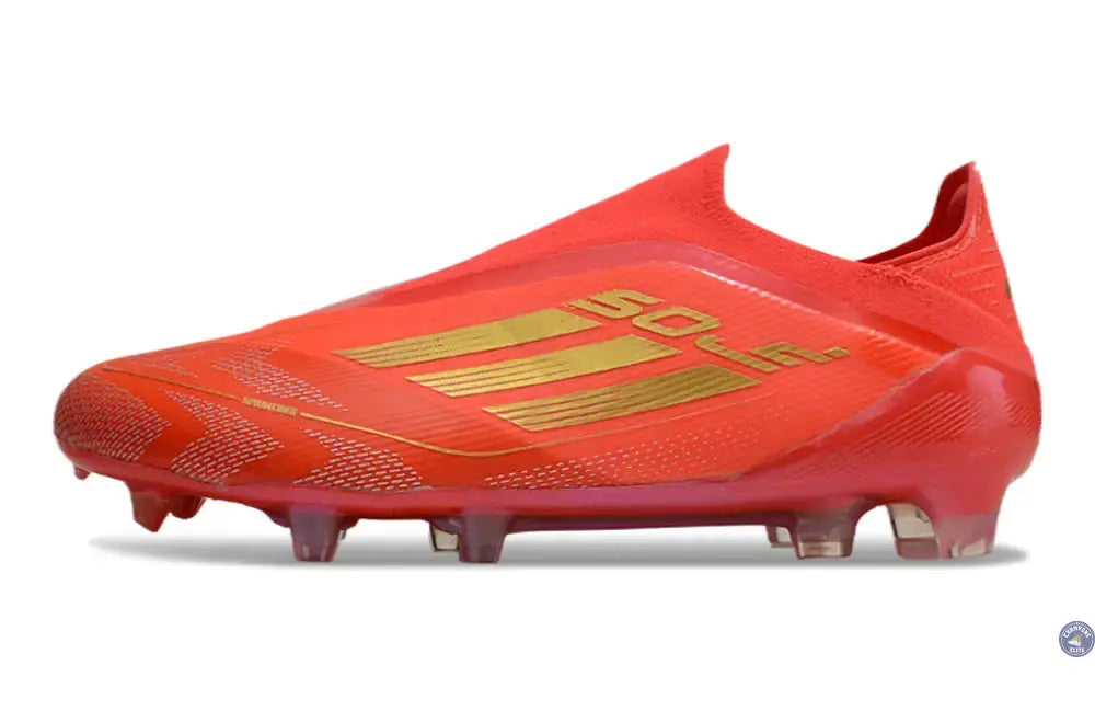 F50 Elite Laceless FG Mo Salah - Rouge/Or