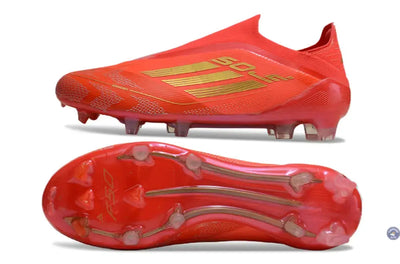 F50 Elite Laceless FG Mo Salah - Rouge/Or