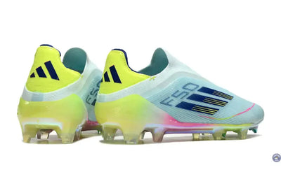 F50 Elite Laceless FG Stellar Icon - Almost Blue/Bleu/Jaune