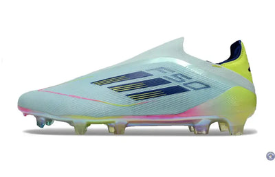 F50 Elite Laceless FG Stellar Icon - Almost Blue/Bleu/Jaune
