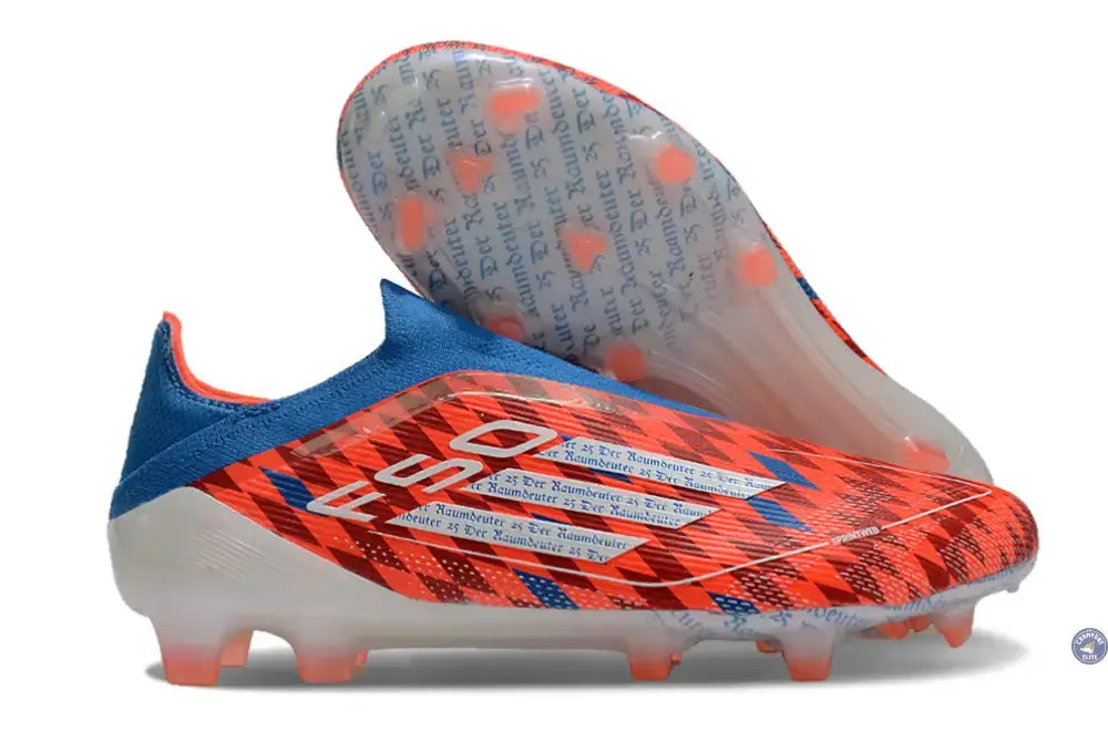 F50 Elite Laceless FG Thomas Müller Raumdeuter - Rouge/Blanc/Bleu ÉDITION LIMITÉE