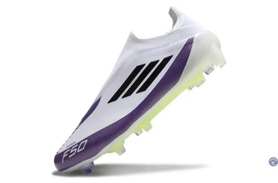 F50 Elite Laceless FG Triunfo Estelar - Blanc/Noir/Violet
