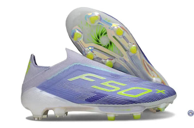 F50+ Elite Laceless FG - Violet/Jaune Fluo/Gris