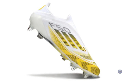 F50 Elite Laceless Kings League SG - Blanc/Jaune/Noir