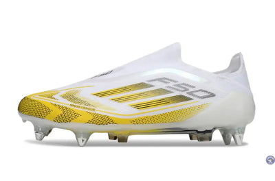 F50 Elite Laceless Kings League SG - Blanc/Jaune/Noir