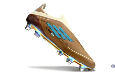 F50 Elite Laceless Messi X Bad Bunny SG - Cardboard/Blanc/Turquoise ÉDITION LIMITÉE
