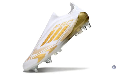 F50 Elite Laceless SG - Blanc/Doré