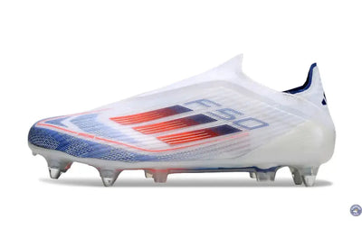 F50 Elite Laceless SG - Blanc/Rouge/Bleu