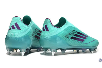 F50 Elite Laceless SG - Bleu Turquoise/Violet