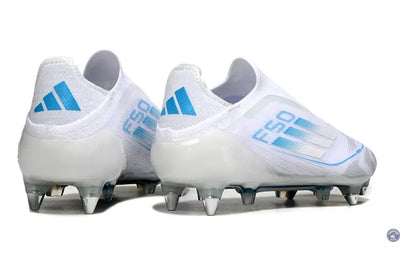F50 Elite Laceless SG Polar Victory - Blanc/Argenté/Bleu