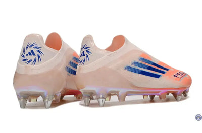 F50 Elite Laceless SG Spark Fusion - Beige/Orange/Bleu