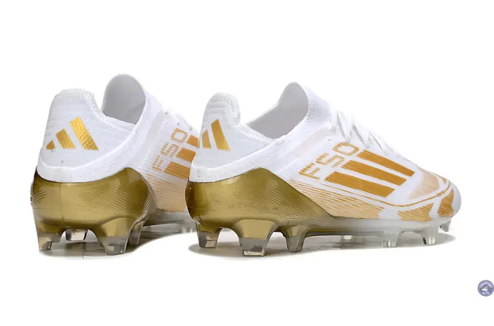 F50 Elite Lacets FG - Blanc/Doré