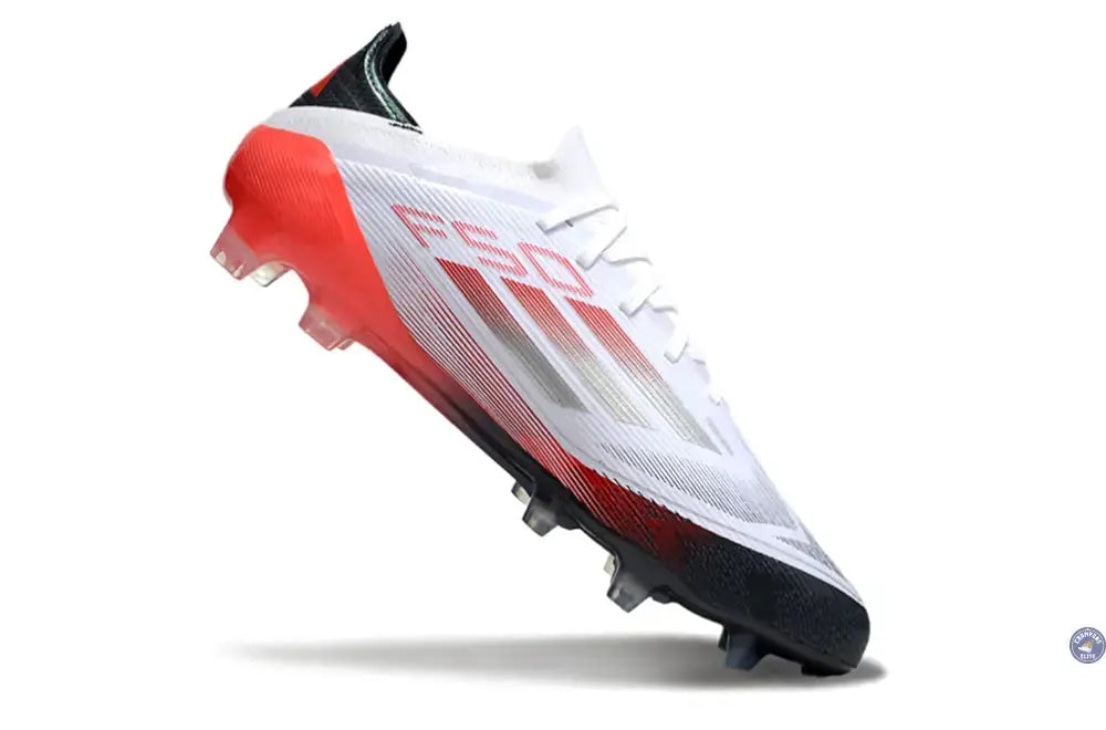 F50 Elite Lacets FG - Blanc/Rouge/Noir