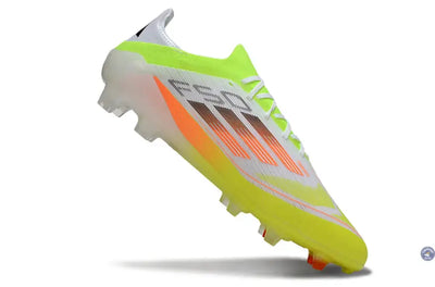 F50 Elite Lacets FG - Blanc/Vert/Jaune/Orange