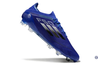 F50 Elite Lacets FG - Bleu/Noir/Argenté