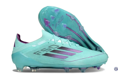 F50 Elite Lacets FG - Bleu Turquoise/Violet