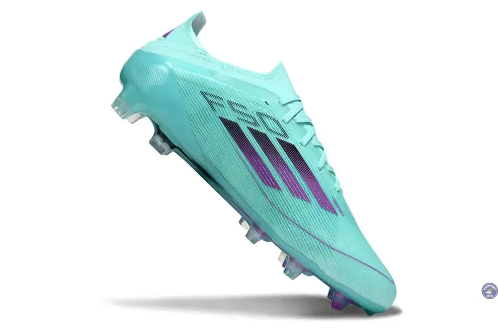 F50 Elite Lacets FG - Bleu Turquoise/Violet