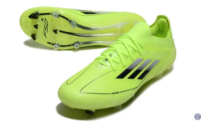 F50 Elite Lacets FG - Jaune Fluo/Noir