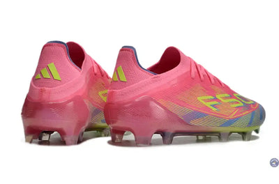 F50 Elite Lacets FG Mystic Victory - Rose/Vert/Blue Fusion