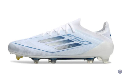 F50 Elite Lacets FG Polar Victory - Blanc/Argenté/Bleu