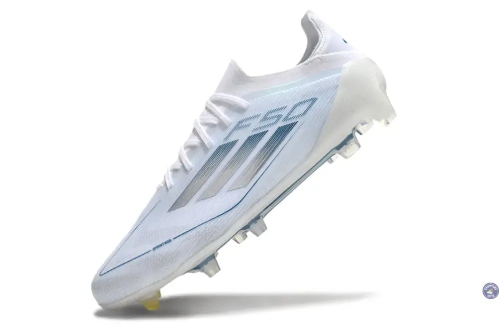 F50 Elite Lacets FG Polar Victory - Blanc/Argenté/Bleu