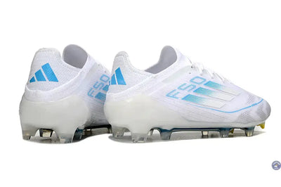 F50 Elite Lacets FG Polar Victory - Blanc/Argenté/Bleu