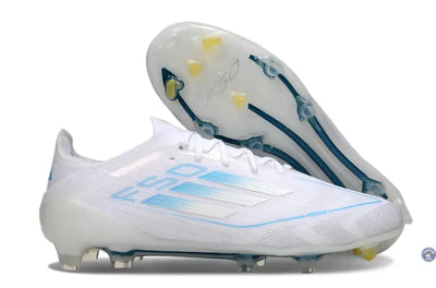 F50 Elite Lacets FG Polar Victory - Blanc/Argenté/Bleu