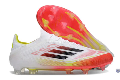 F50 Elite Lacets FG Pure Victory - Blanc/Noir/Jaune