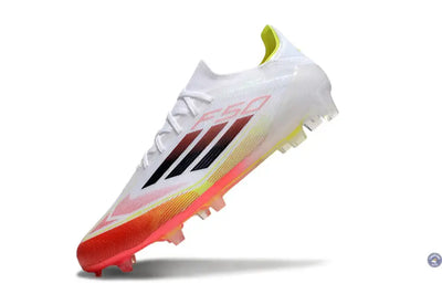 F50 Elite Lacets FG Pure Victory - Blanc/Noir/Jaune