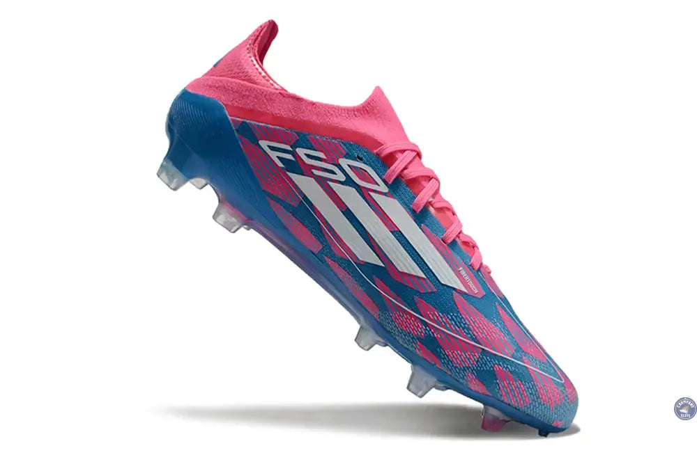 F50 Elite Lacets FG Reemergence - Bleu/Blanc/Rose