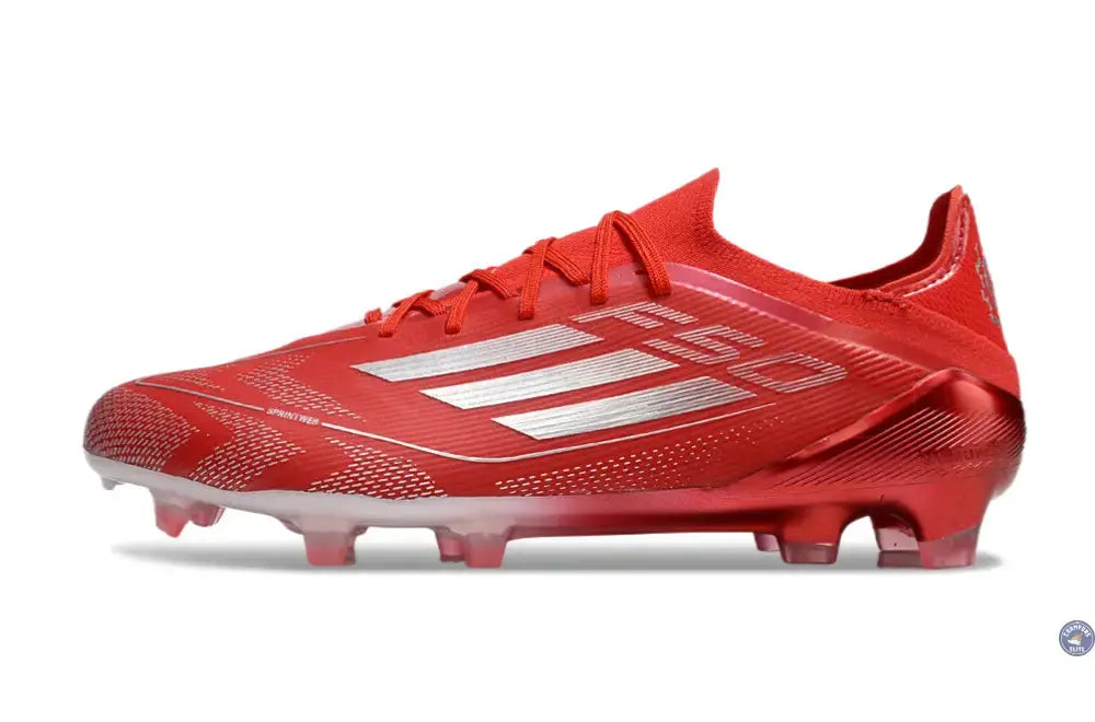 F50 Elite Lacets FG - Rouge/Blanc