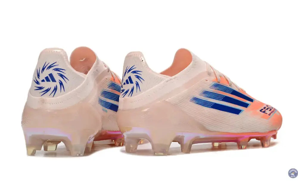 F50 Elite Lacets FG Spark Fusion - Beige/Orange/Bleu