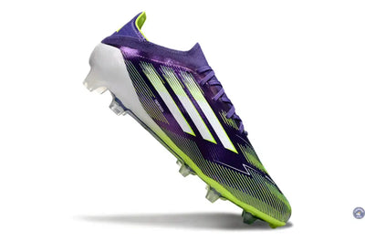 F50 Elite Lacets FG - Violet/Vert Fluo/Gris