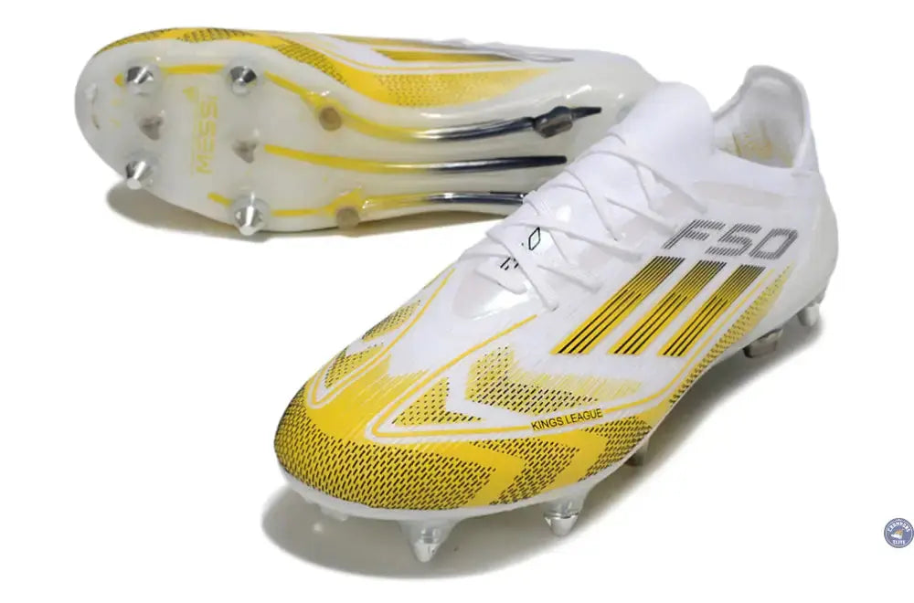 F50 Elite Lacets SG - Blanc/Jaune/Noir