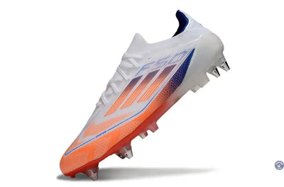 F50 Elite Lacets SG - Blanc/Orange/Bleu
