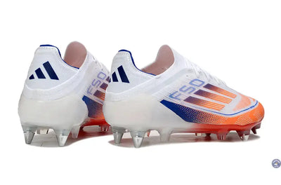 F50 Elite Lacets SG - Blanc/Orange/Bleu