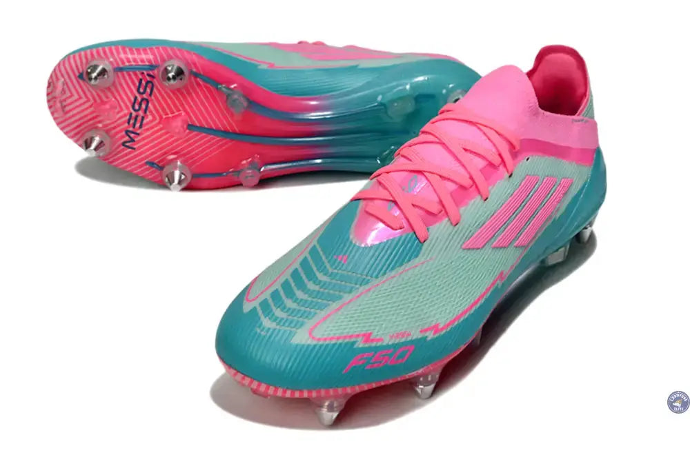F50 Elite Lacets SG -  Bleu Turquoise/Bleu/Rose