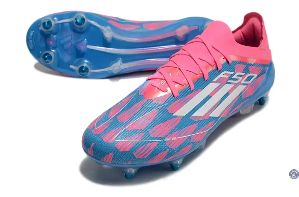 F50 Elite Lacets SG Reemergence - Bleu/Blanc/Rose