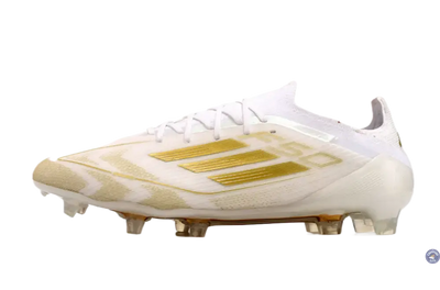 F50 Elitee Lacets FG - Blanc/Doré