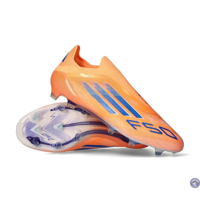 F50 Laceless Elite FG Coral Blaze - Orange/Bleu