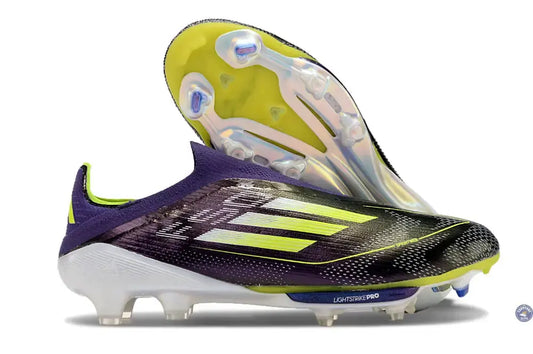 F50 + Laceless FG Fast Reborn - Violet/Blanc/Lucid Lemon ÉDITION LIMITÉE