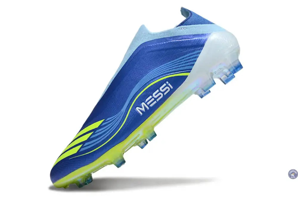 F50 Laceless FG Messi - Bleu/Jaune