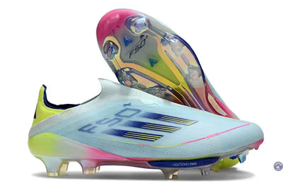 F50 + Laceless FG Stellar Icon - Almost Blue/Bleu/Jaune