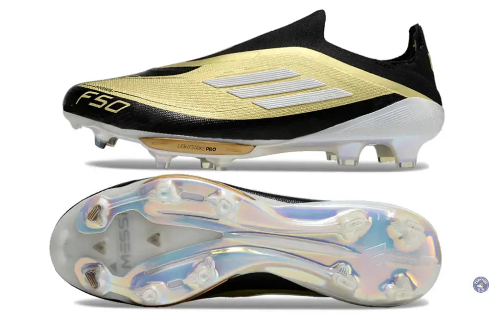 F50 + Laceless FG Triunfo Dorado - Doré/Blanc/Noir