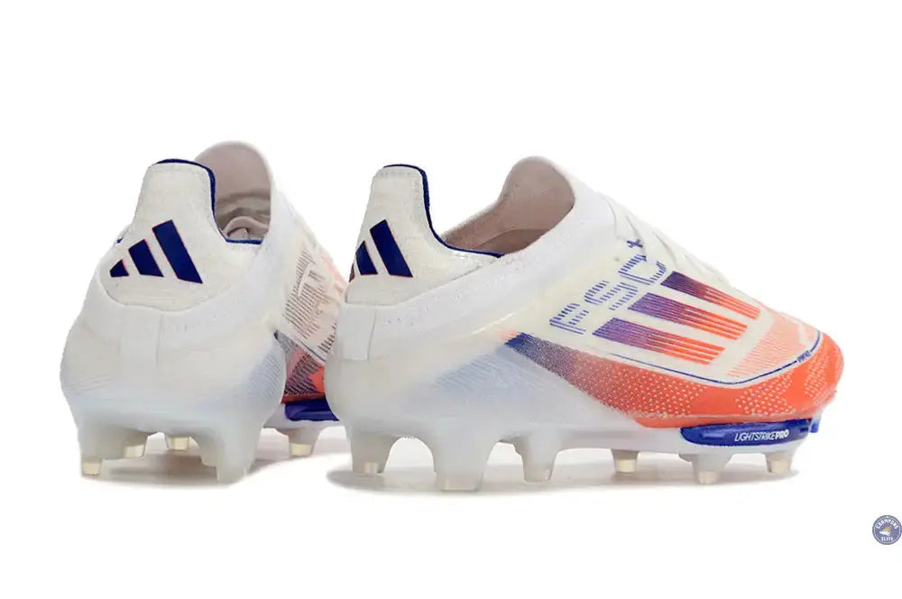 F50+ Lacets FG - Blanc/Bleu/Orange