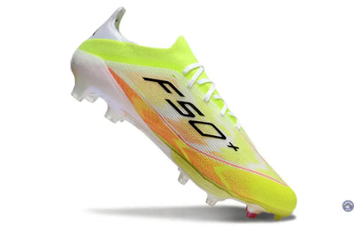 F50+ Lacets FG - Blanc/Jaune Fluo/Orange/noir